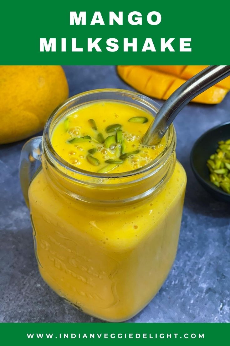 Mango Milkshake - Fresh & Canned - Indian Veggie Delight