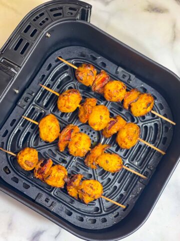 air fried tandoori aloo tikka