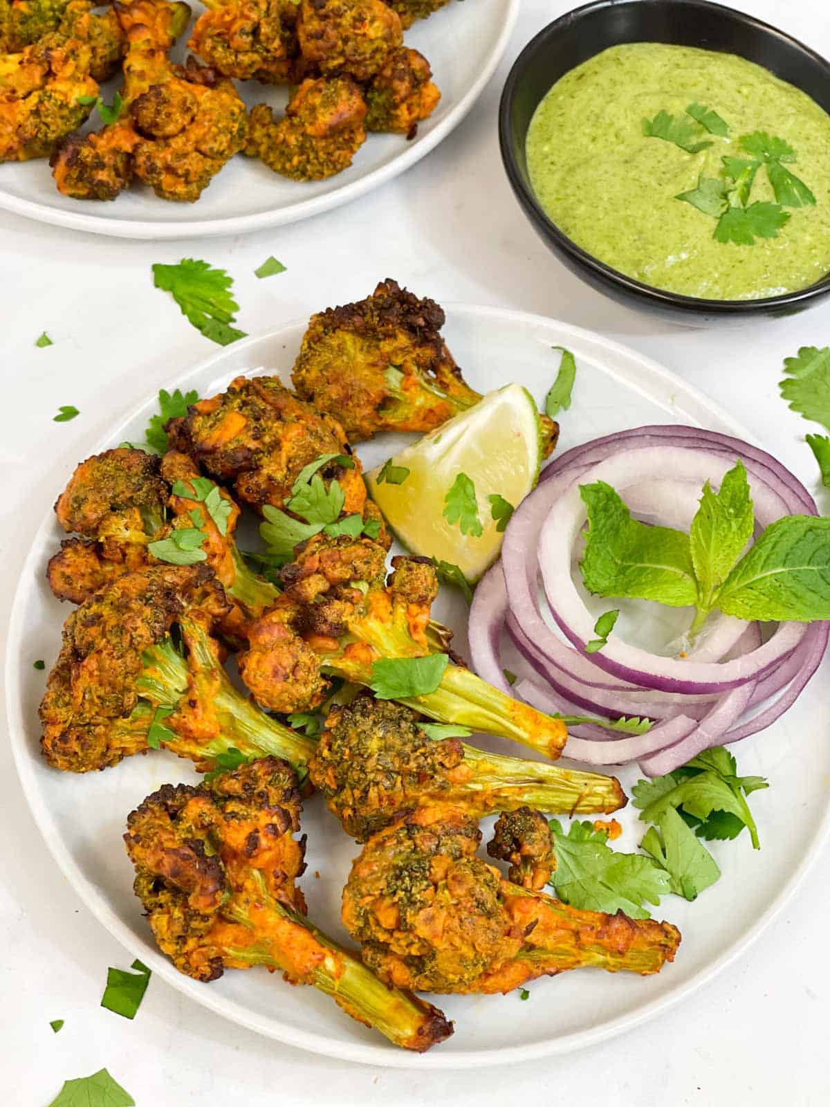 tikka bites served in a plate