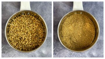 step to blend the roasted seeds