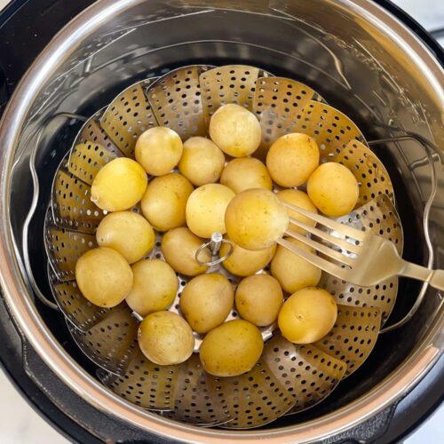 Instant Pot Baby Potatoes (Steamed) - Piping Pot Curry
