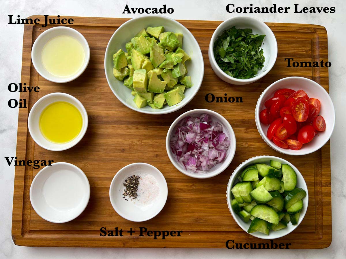 avocado salad ingredients