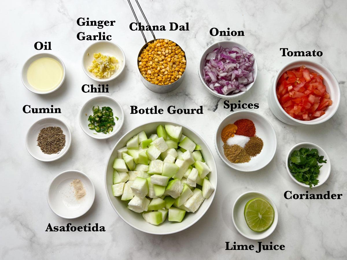 Lauki Chana Dal Ingredients