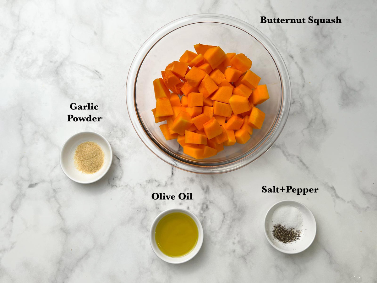 Air Fryer Butternut Squash Ingredients