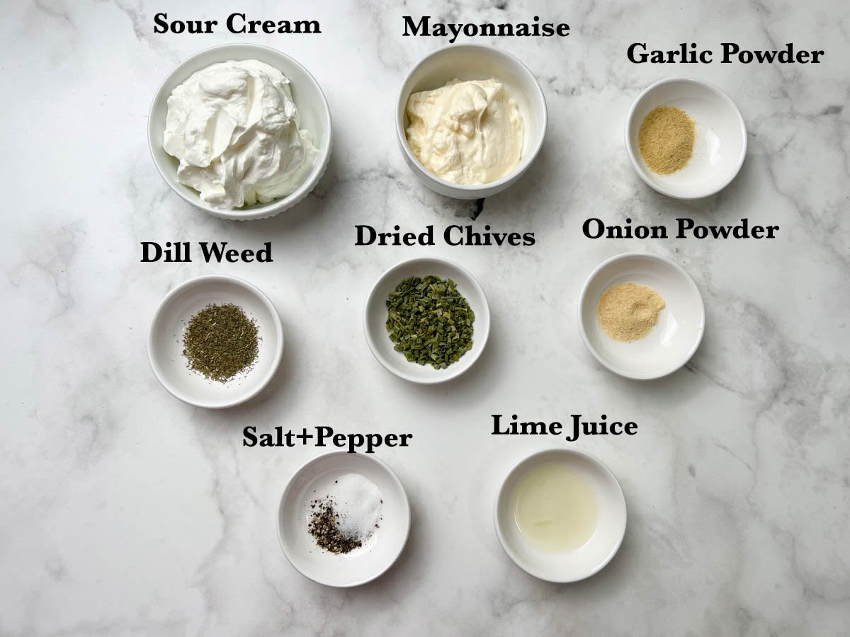 Sour Cream Dip Ingredients