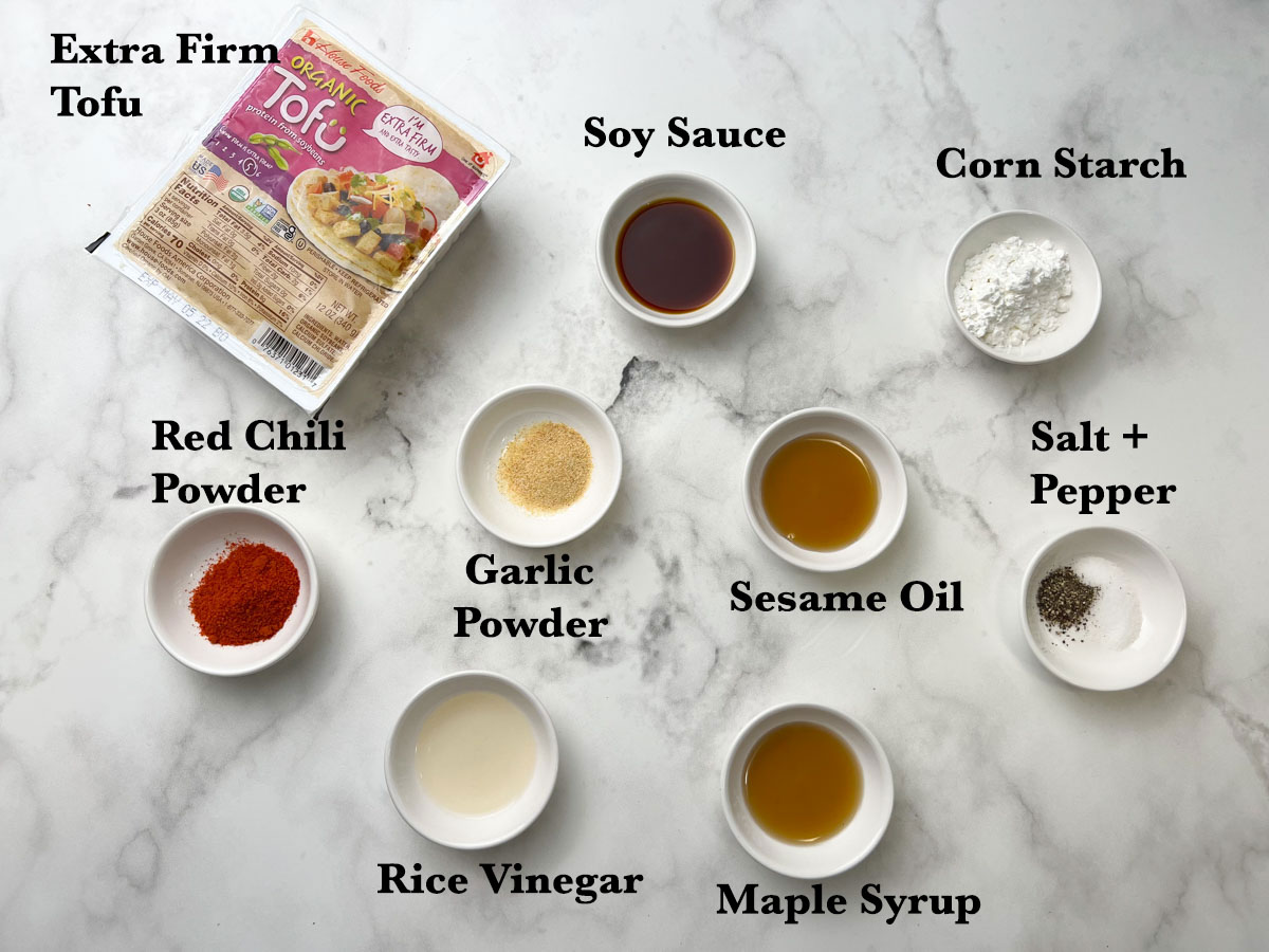 Air Fryer Tofu Ingredients