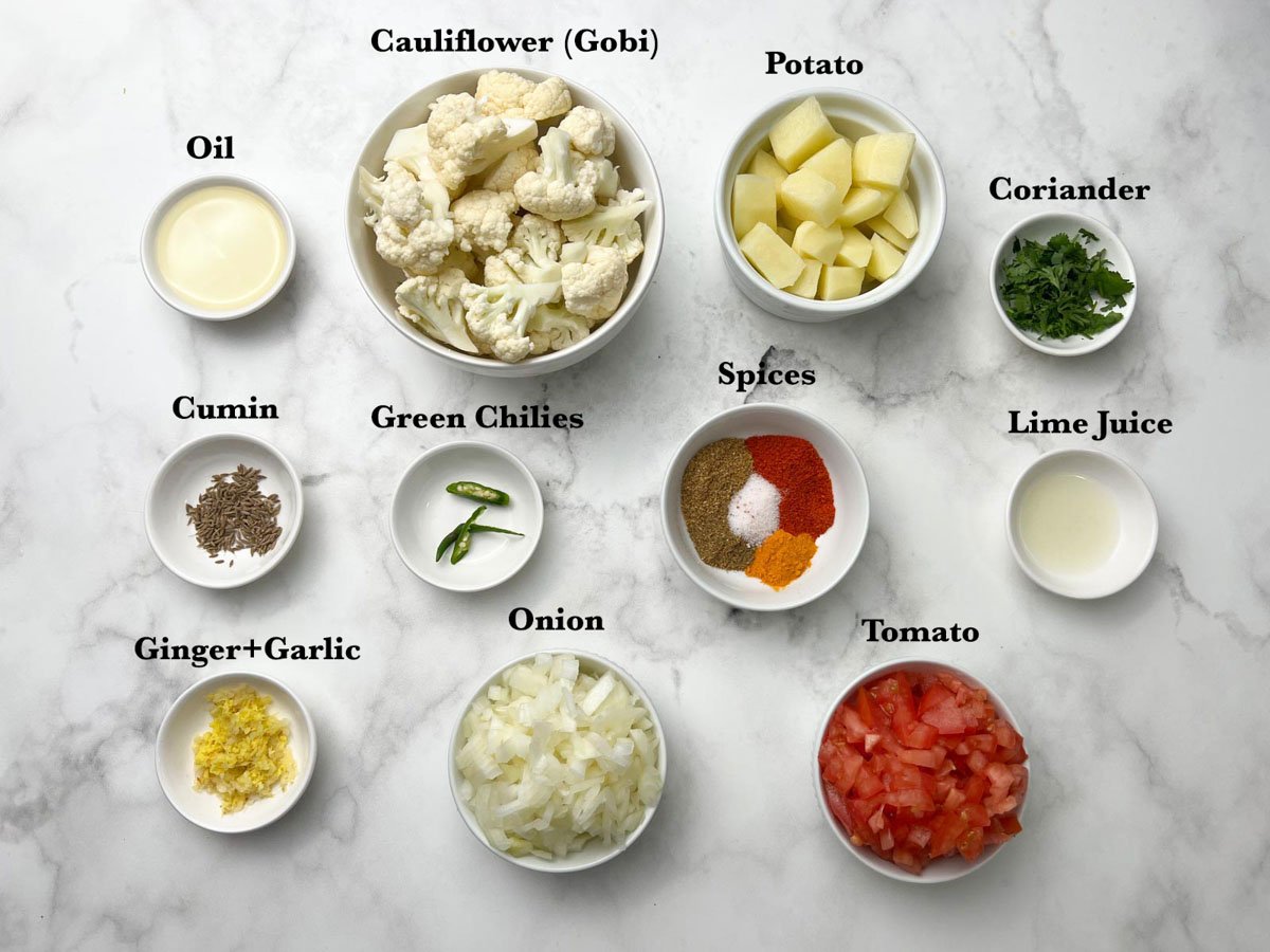 instant pot aloo gobi ingredients