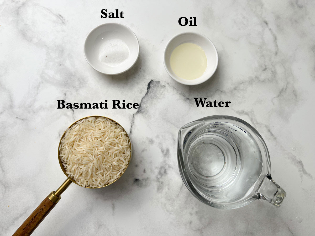 instant pot basmati rice ingredients