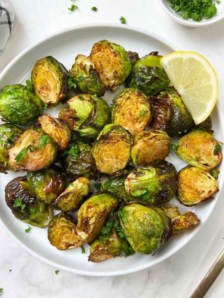 Air Fryer Brussels Sprouts Indian Veggie Delight