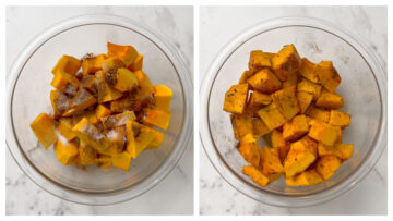 step to season pumpkin in a bowl collage