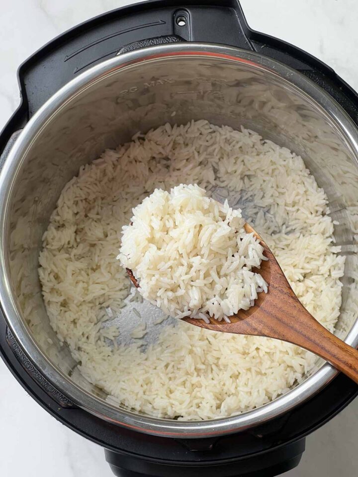 Instant Pot Coconut Rice - Indian Veggie Delight