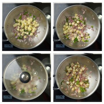 step to cook potatoes for kanda poha collage