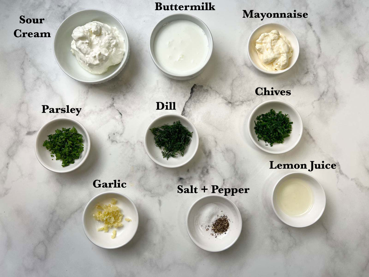 ranch dressing ingredients