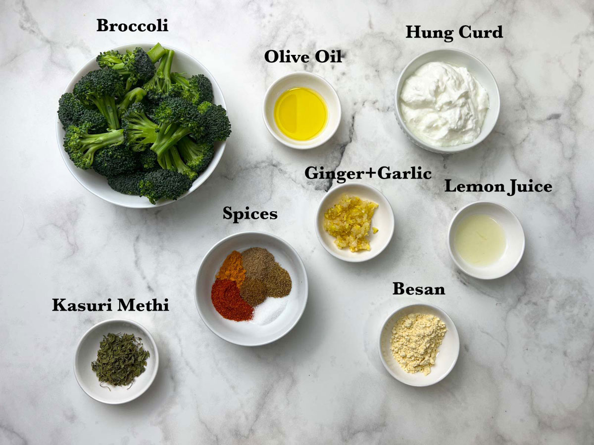 Tandoori Broccoli Ingredients