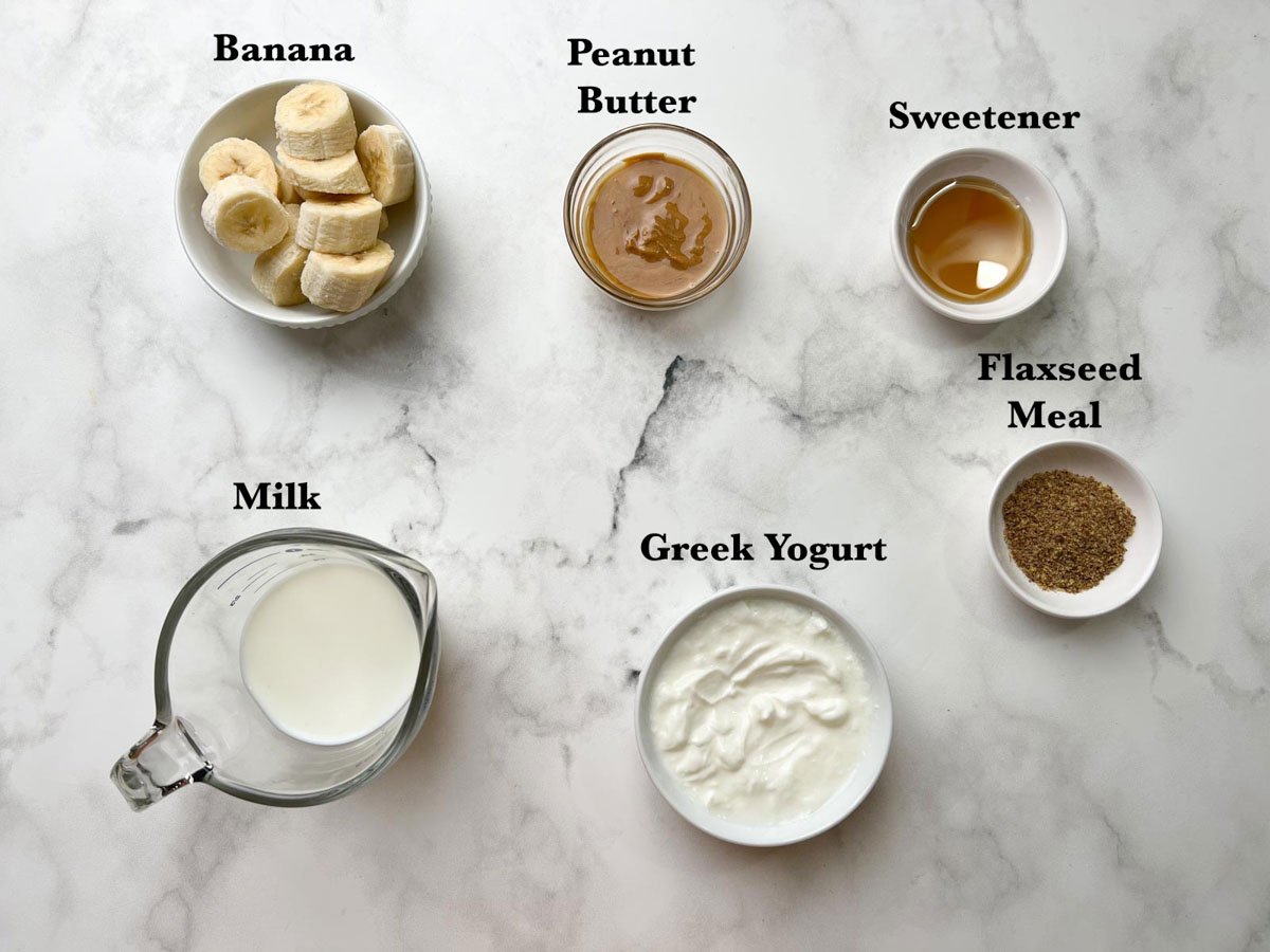 peanut butter banana smoothie ingredients