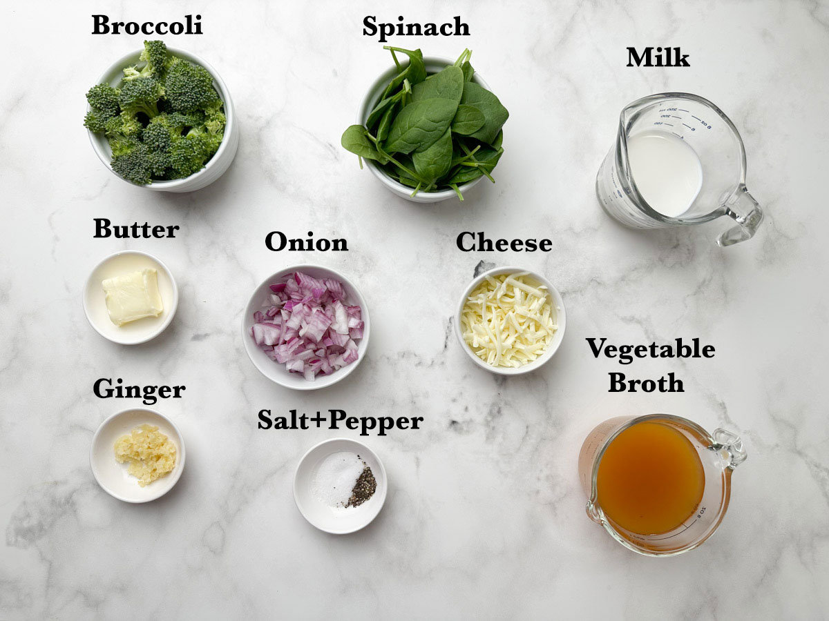 Broccoli Spinach Soup Ingredients