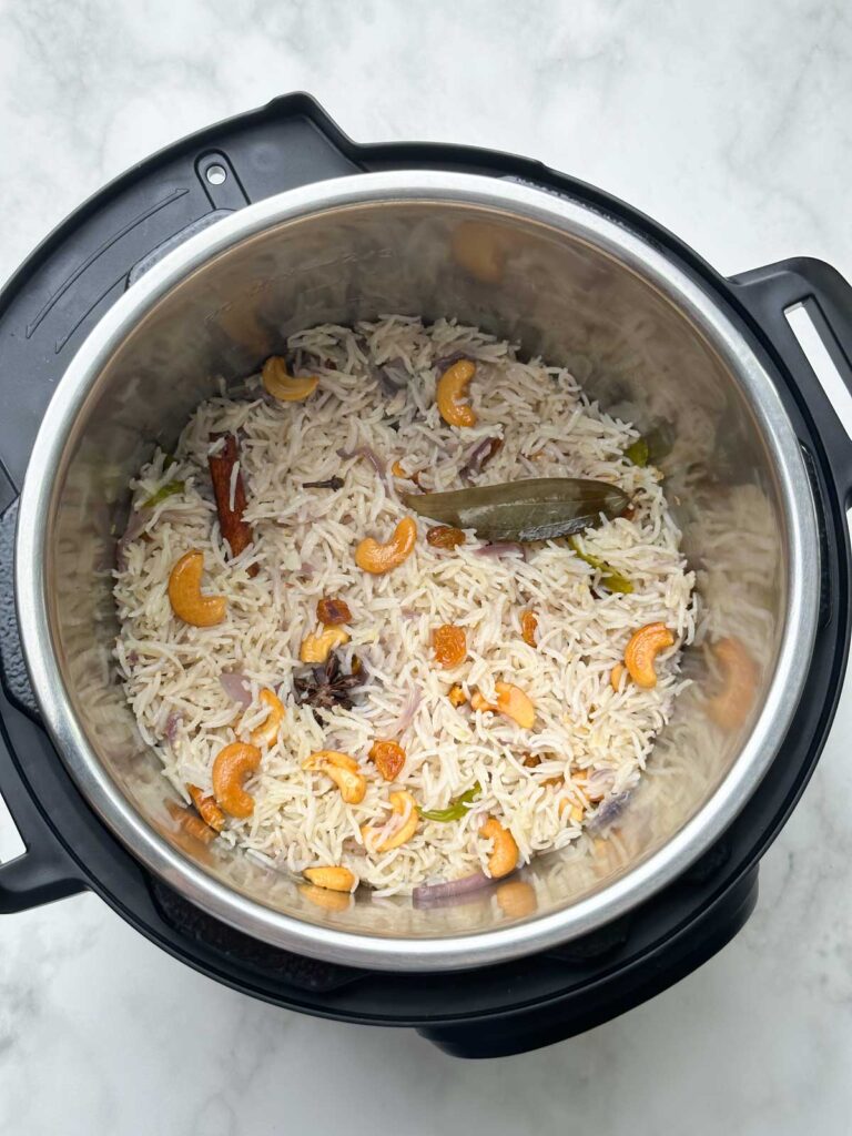 Instant Pot Ghee Rice Indian Veggie Delight