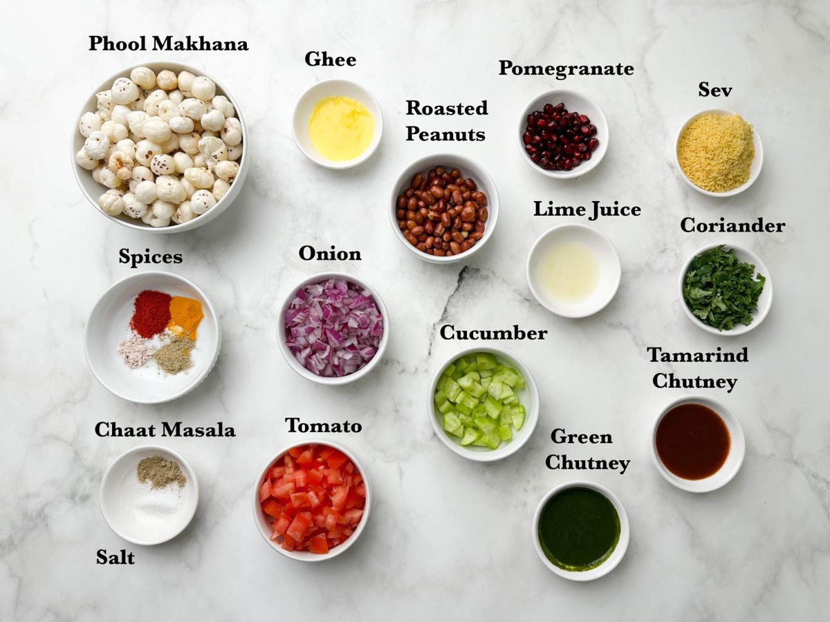 Phool Makhana Bhel Ingredients