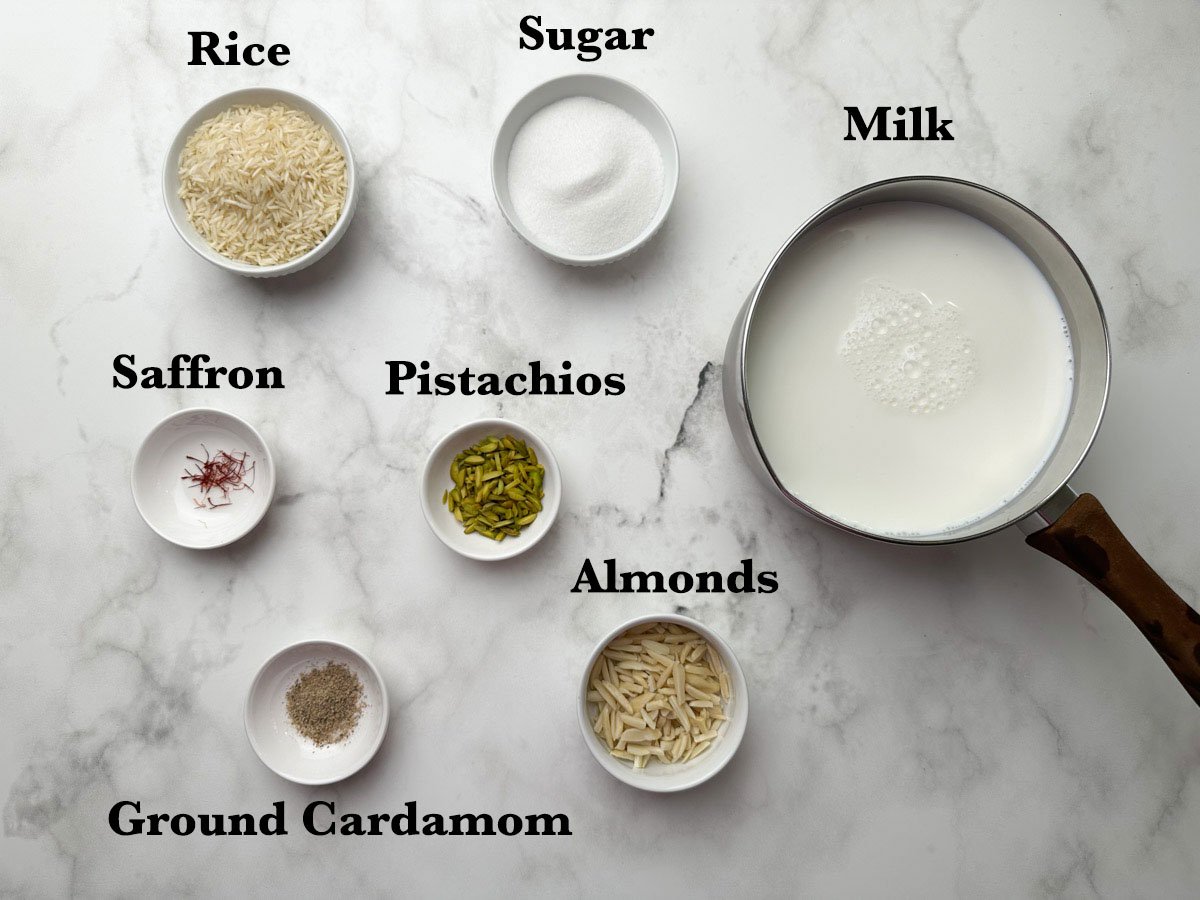 Rice Kheer Recipe Ingredients