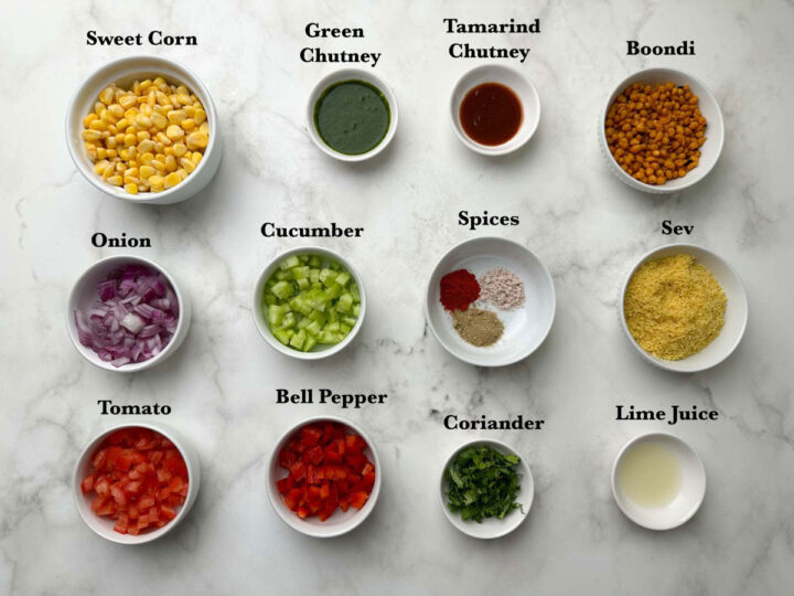 Corn Bhel Indian Veggie Delight