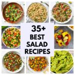 vegetarian salad recipes collage