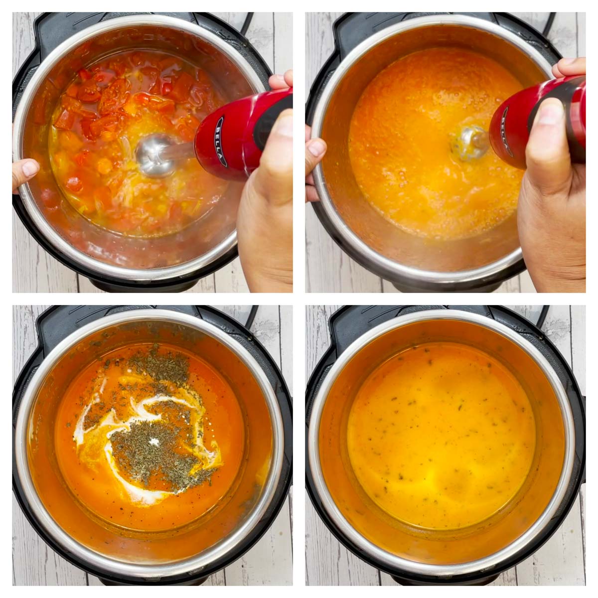 Freezer Friendly Dairy Free Instant Pot Tomato Soup - Carmy - Easy