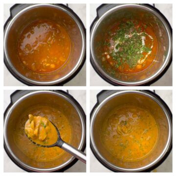 step to cook the mushroom in masala collage