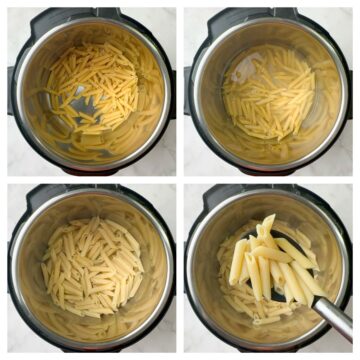 step to boil the pasta in instant pot collage