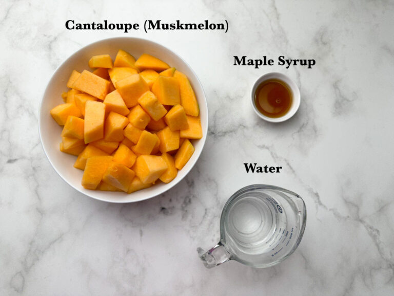 Cantaloupe Juice (Muskmelon Juice) Indian Veggie Delight
