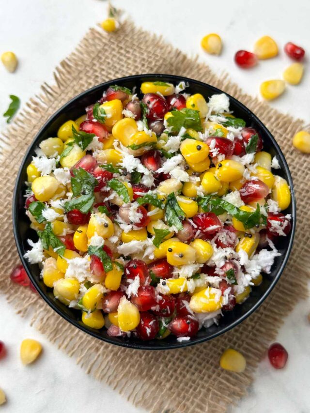 Corn Pomegranate Kosambari Indian Veggie Delight