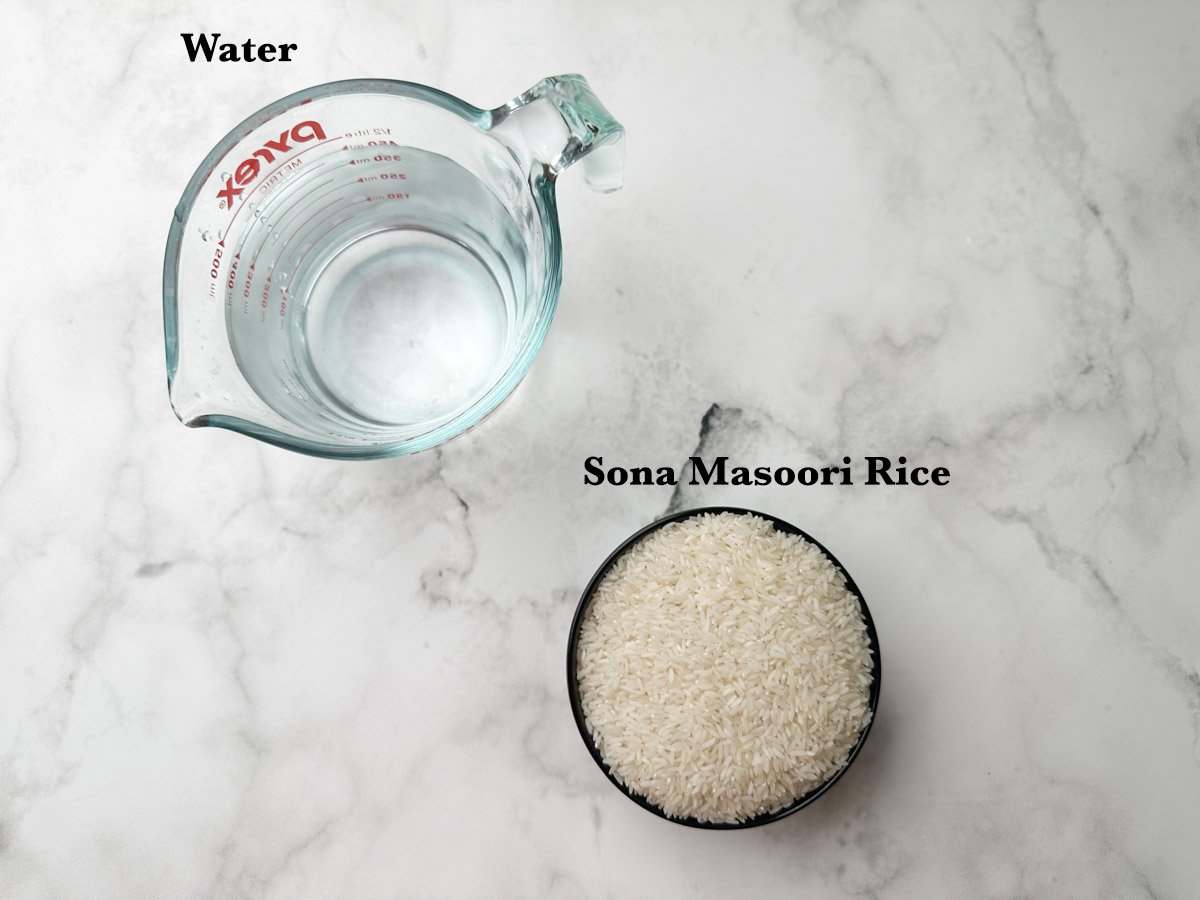 instant pot sona masoori ingredients