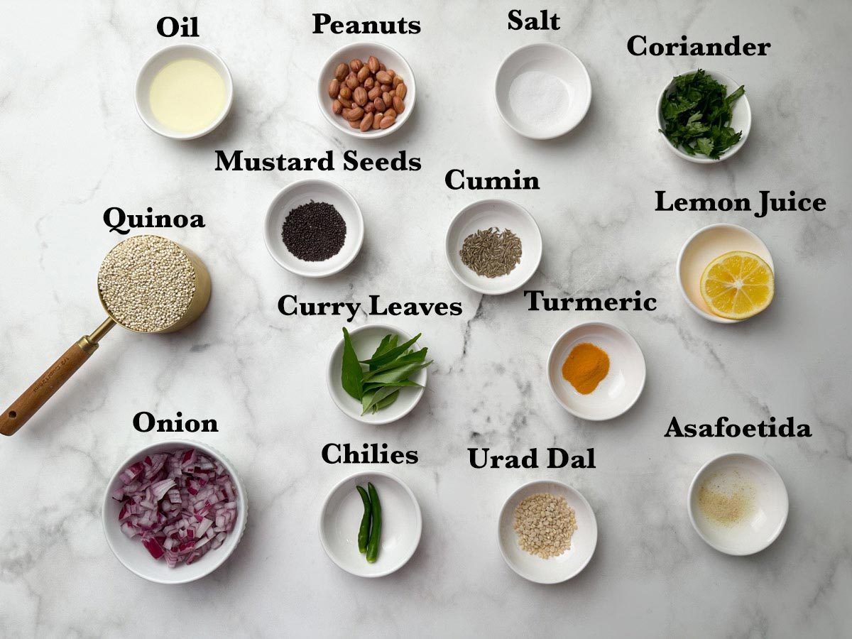 lemon quinoa ingredients