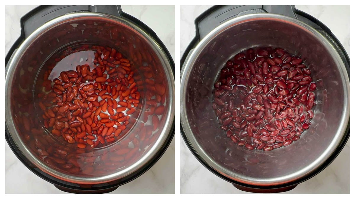 cook rajma in instant pot pressure cooker collage