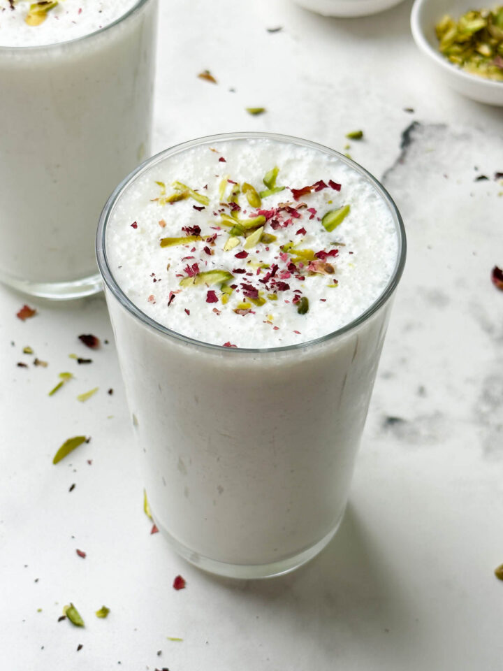 Sweet Lassi Recipe (Indian Yogurt Drink) Indian Veggie Delight