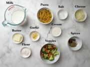 White Sauce Pasta (Bechamel Sauce Pasta) - Indian Veggie Delight