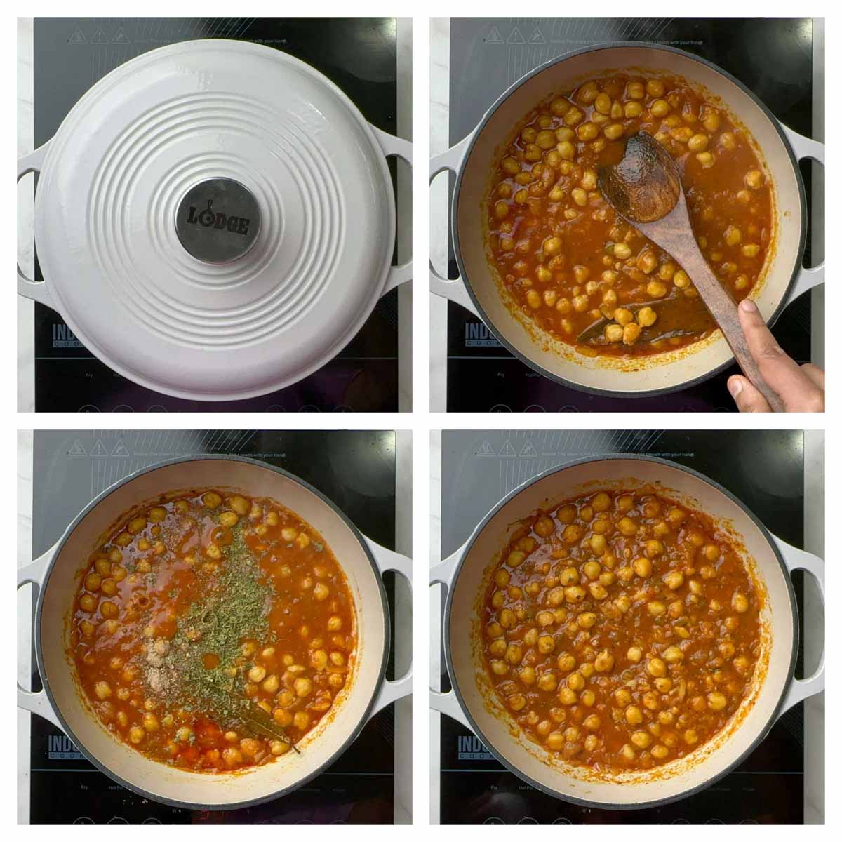 step to mash a few beans collage