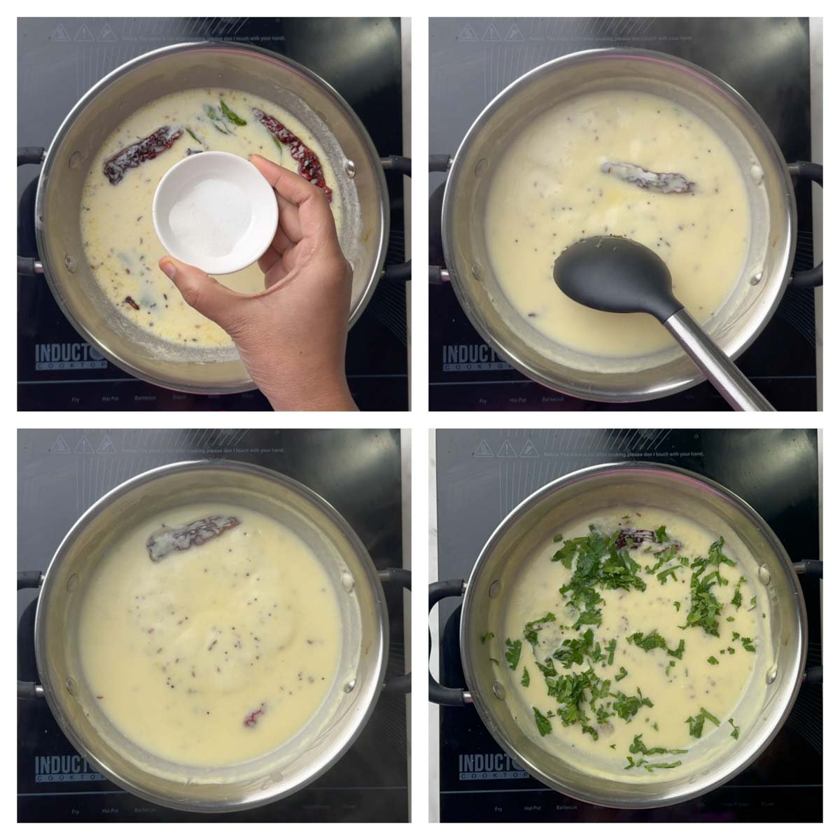 step to cook the gujarati kadhi