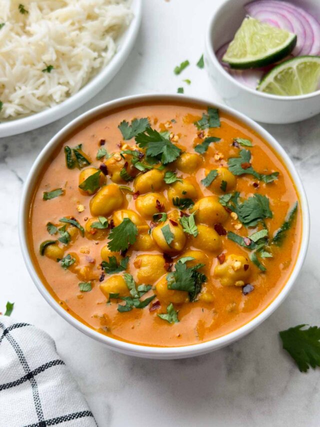 Instant Pot Chickpea Coconut Curry Indian Veggie Delight