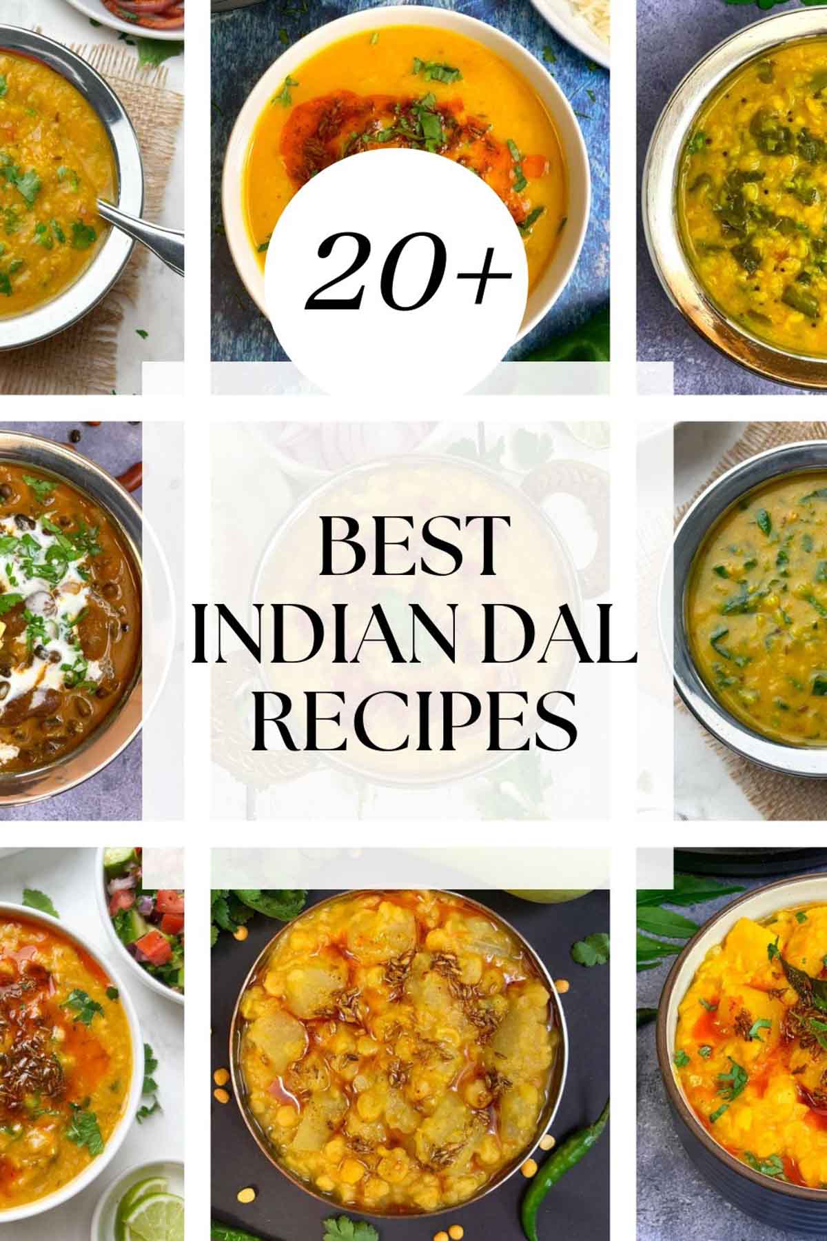 indian dal recipes collage