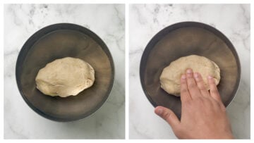 smooth and tight dough collage