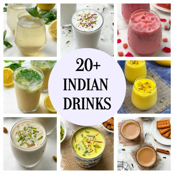 collage of 20 best indian drinks recipes