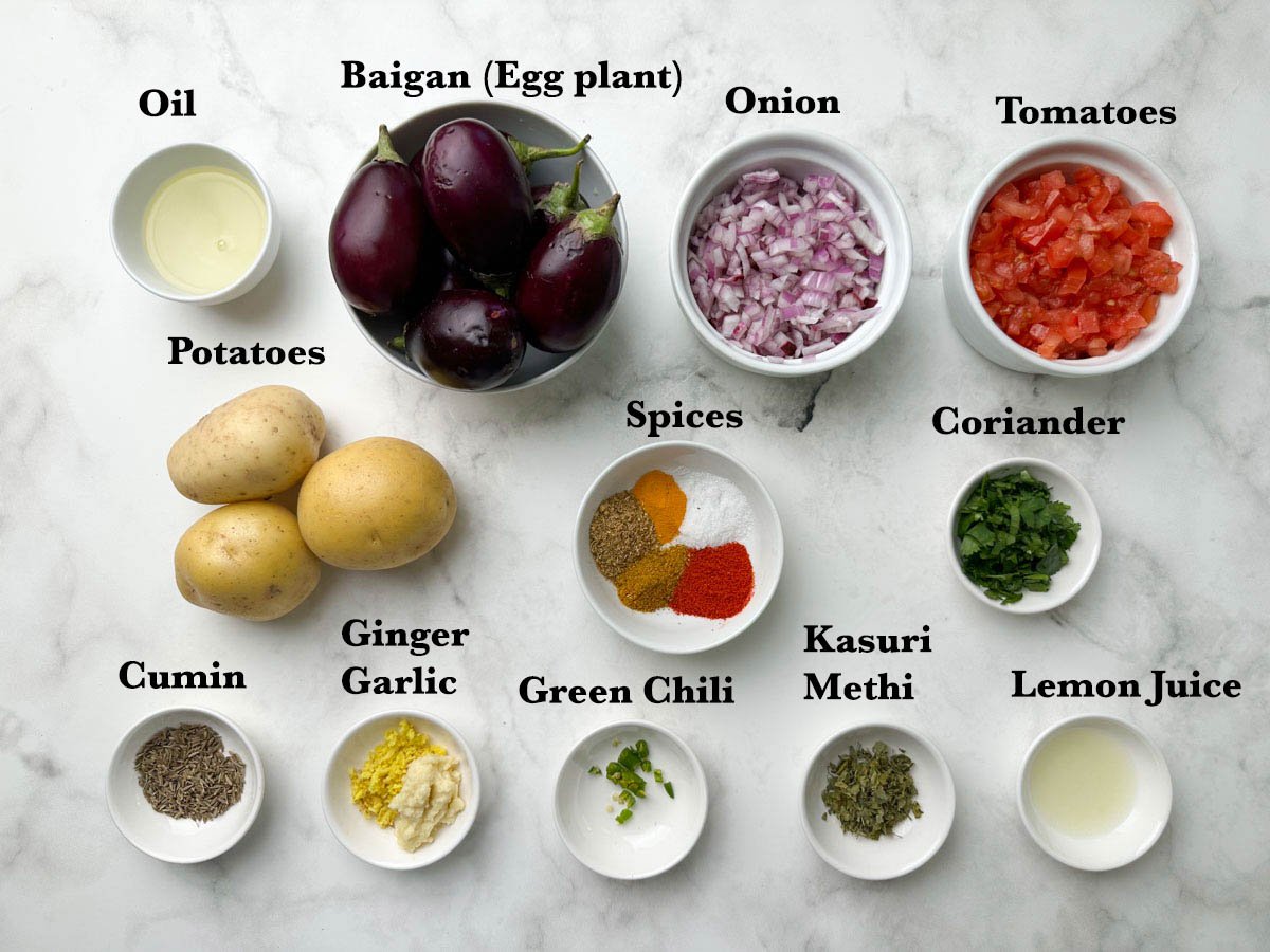 aloo baingan ingredients