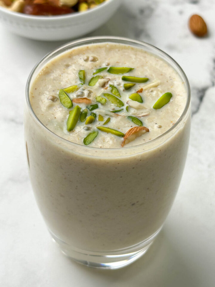 Dry Fruits Milkshake Recipe Indian Veggie Delight