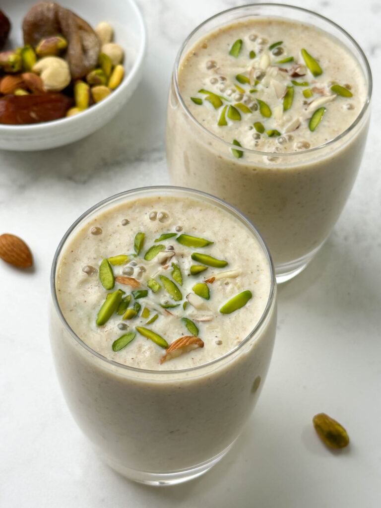 Dry Fruits Milkshake Recipe Indian Veggie Delight