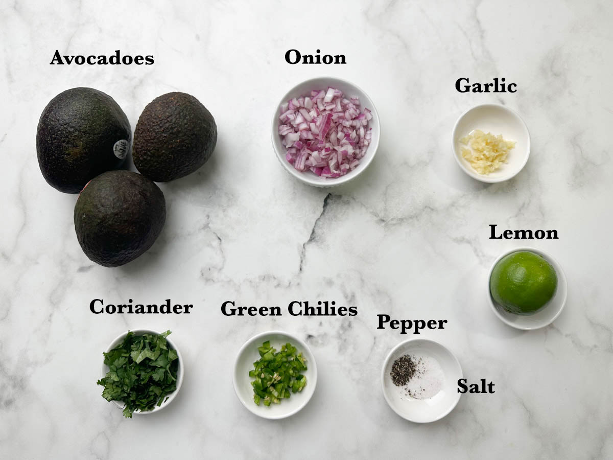 guacamole recipe ingredients