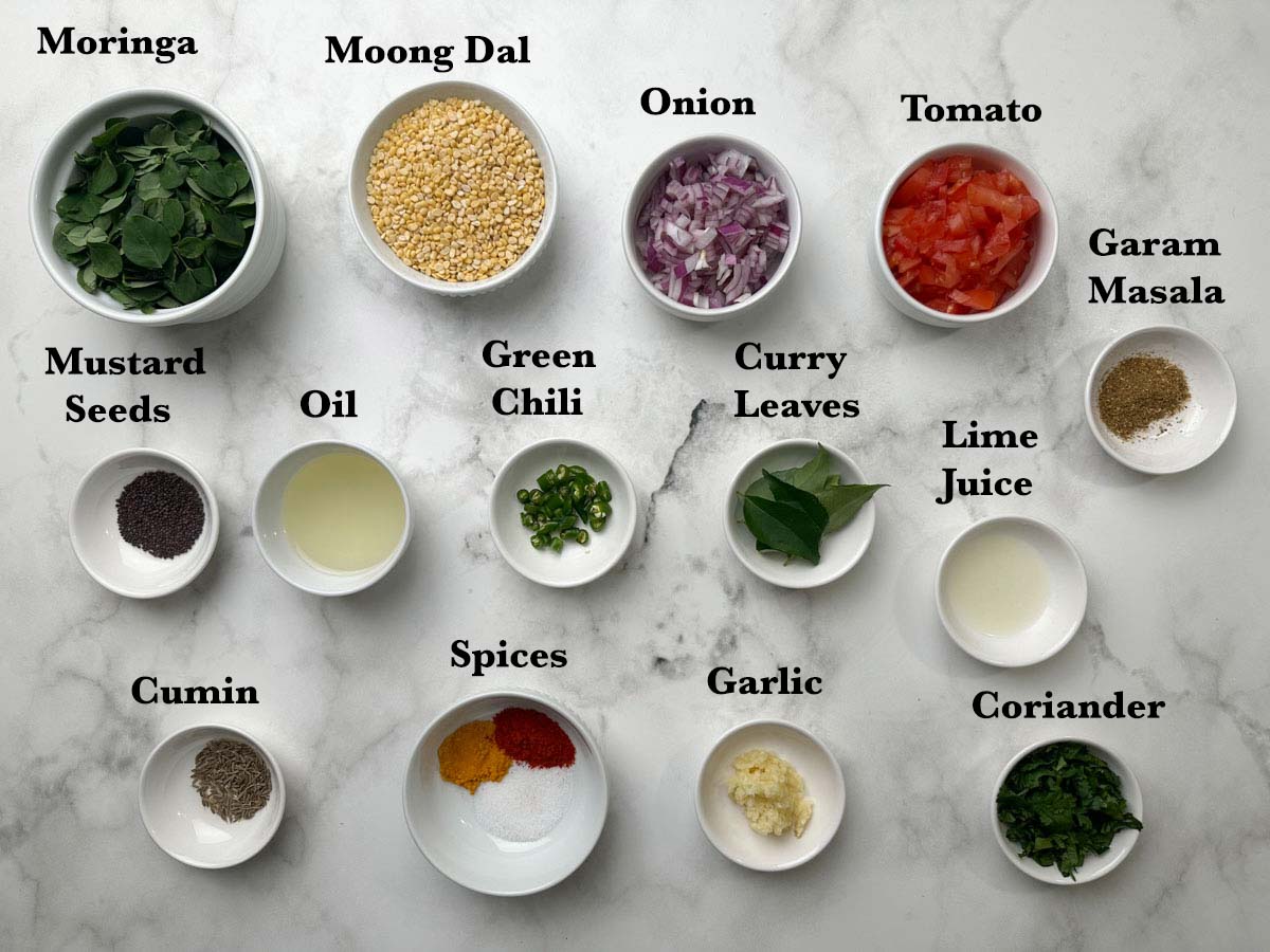 Moringa Dal Ingredients