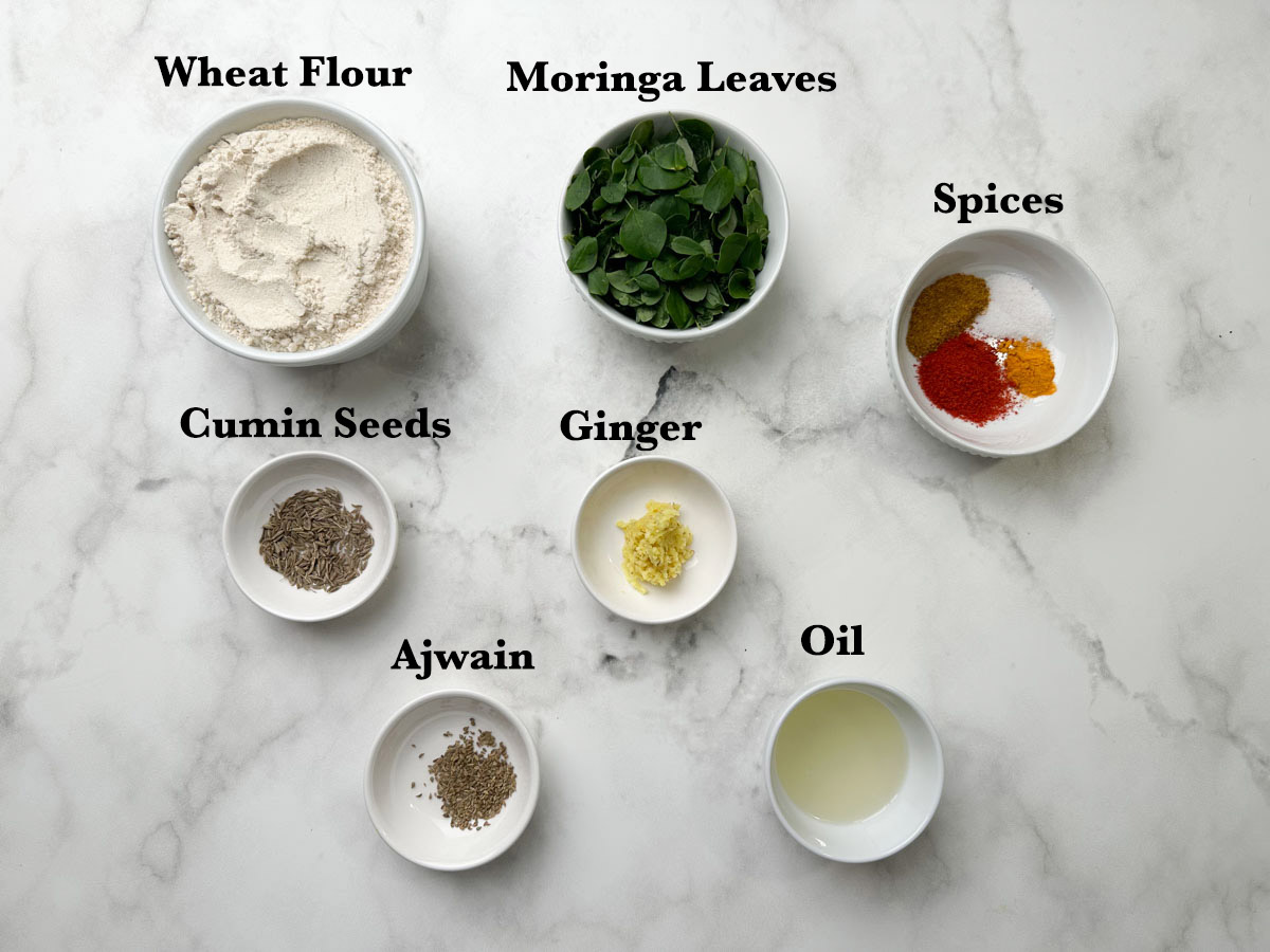 Moringa Paratha Ingredients