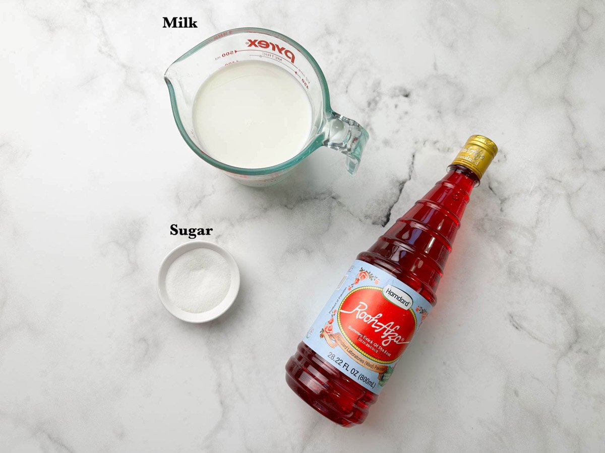 Rooh Afza Milk Ingredients