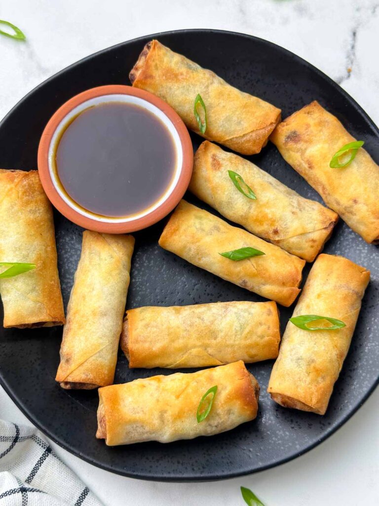 Air Fryer Frozen Spring Rolls Indian Veggie Delight