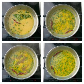 step to add cooked toor lentils collage